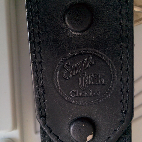 Belt Silver Creek Unisex Classics Concho Leather Belt USA Made 36" long - Picture 4 of 8